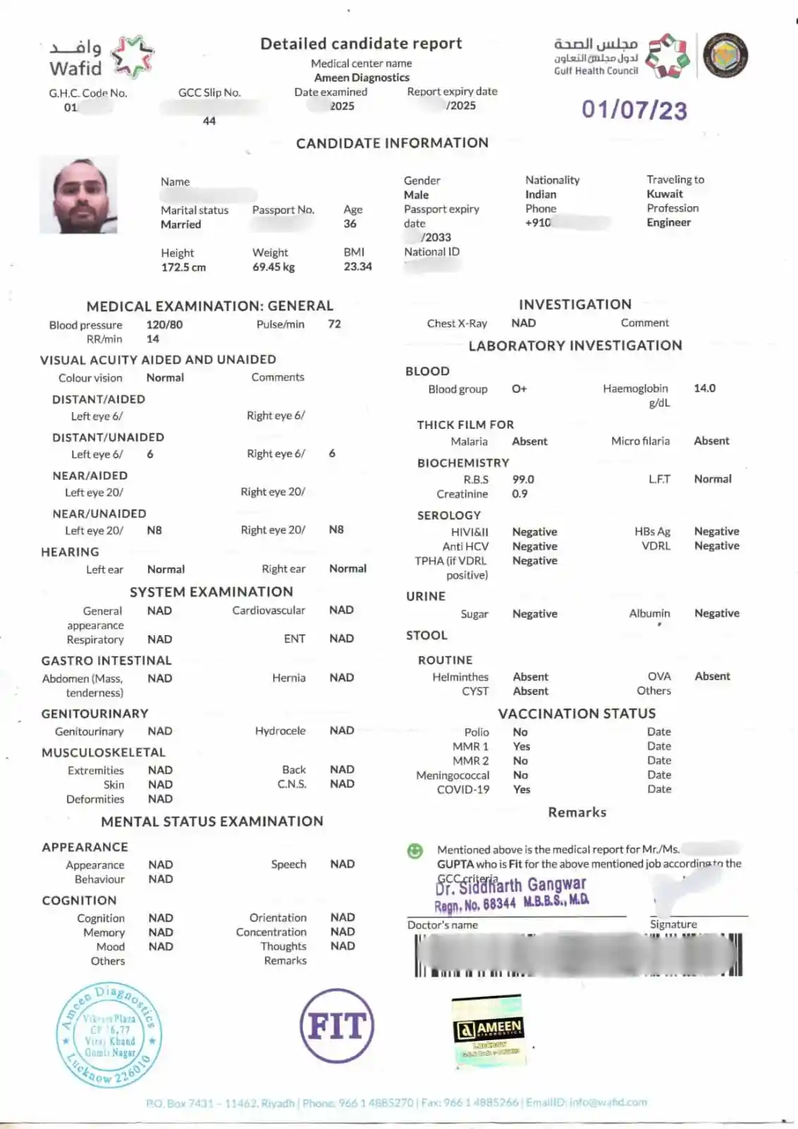 GAMCA Medical For Kuwait