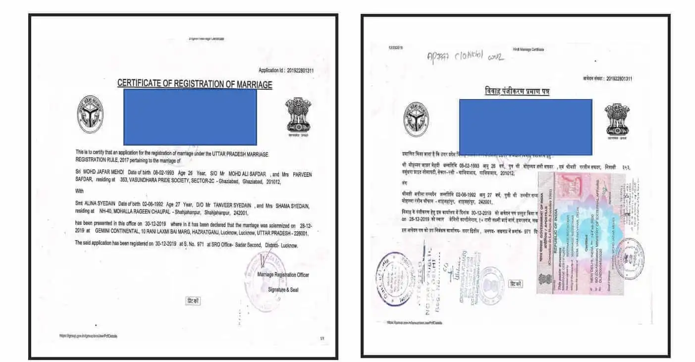 Marriage Certificate Attestation for Kuwait